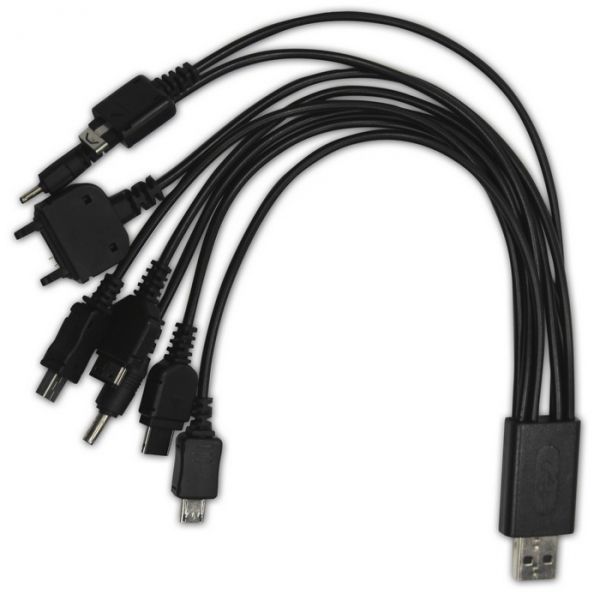 Carregador USB Universal para Celulares e GPS - 8 entradas